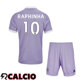 Terza Maglia Leeds United (RAPHINHA 10) Bambino Terza Viola 2021 2022