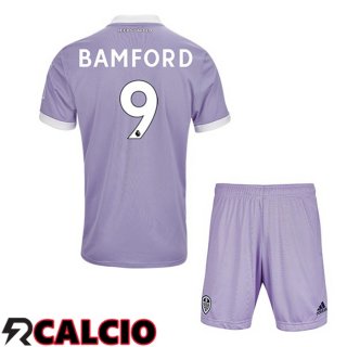 Terza Maglia Leeds United (BAMFORD 9) Bambino Terza Viola 2021 2022