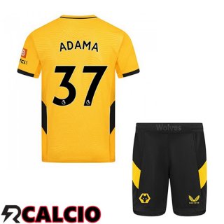 Prima Maglia Wolves (ADAMA 37) Bambino Giallo 2021 2022