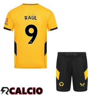 Prima Maglia Wolves (RAUL 9) Bambino Giallo 2021 2022