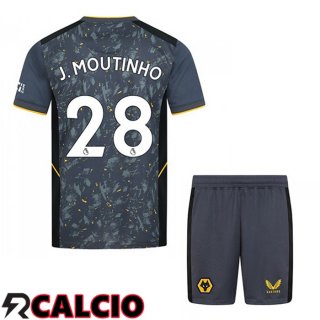 Seconda Maglia Wolves (J. MOUTINHO 28) Bambino Blu 2021 2022