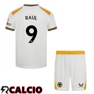 Terza Maglia Wolves (RAUL 9) Bambino Terza Bianco 2021 2022