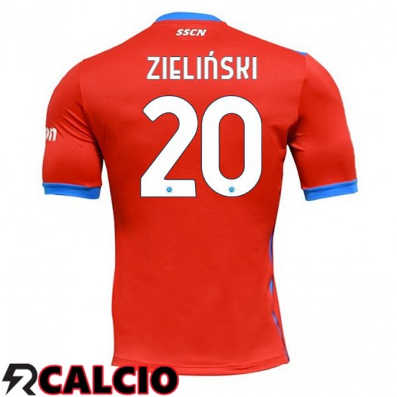 Quarto Maglia SSC Napoli (Zieliński 20) Rosso 2021 2022