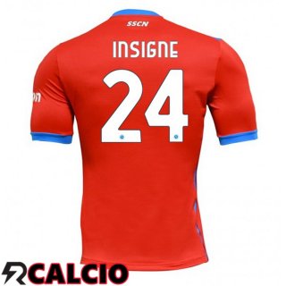 Quarto Maglia SSC Napoli (Insigne 24) Rosso 2021 2022
