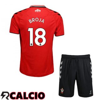 Prima Maglia Southampton FC (BROJA 18) Bambino Rosso/Bianco 2021 2022