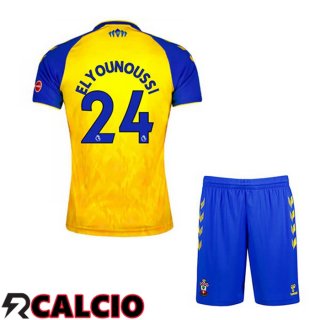 Seconda Maglia Southampton FC (ELYOUNOUSSI 24) Bambino Giallo 2021 2022