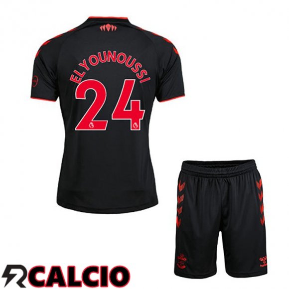 Terza Maglia Southampton FC (ELYOUNOUSSI 24) Bambino Terza Nero 2021 2022