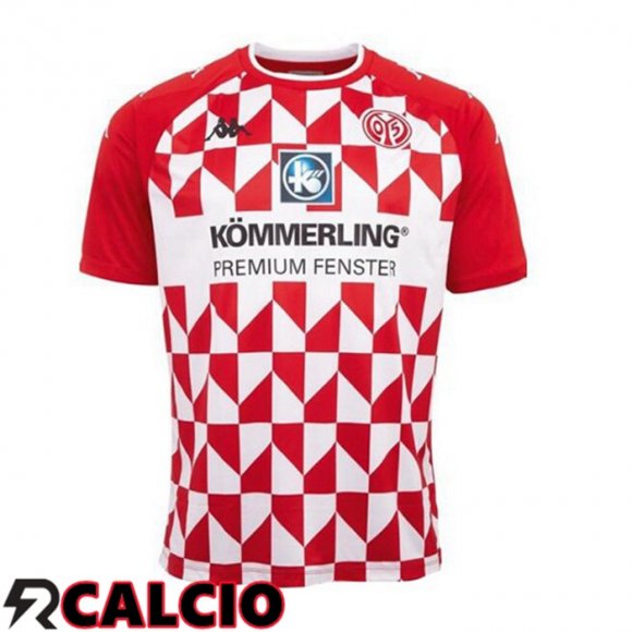 Prima Maglia FSV Mainz 05 Rosso/Bianco 2021 2022  Prima Maglia FSV Mainz 05 Rosso/Bianco 2021 2022