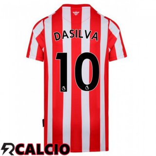 Prima Maglia Brentford FC (DASILVA 10) Rosso/Bianco 2021 2022