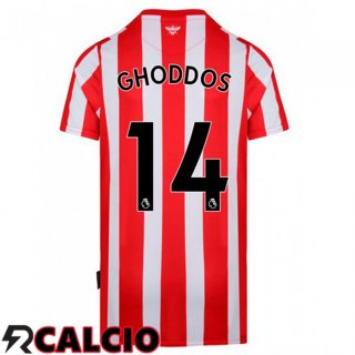 Prima Maglia Brentford FC (GHODDOS 14) Rosso/Bianco 2021 2022