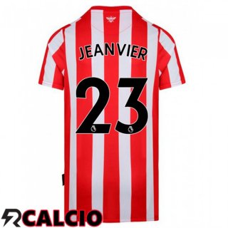 Prima Maglia Brentford FC (JEANVIER 23) Rosso/Bianco 2021 2022