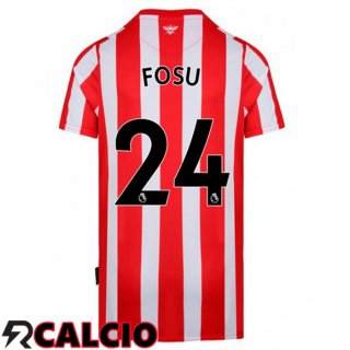 Prima Maglia Brentford FC (FOSU 24) Rosso/Bianco 2021 2022