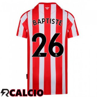 Prima Maglia Brentford FC (BAPTISTE 26) Rosso/Bianco 2021 2022
