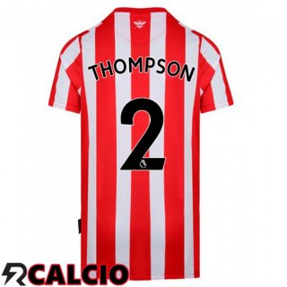 Prima Maglia Brentford FC (THOMPSON 2) Rosso/Bianco 2021 2022