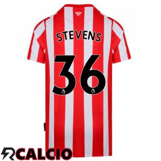 Prima Maglia Brentford FC (STEVENS 36) Rosso/Bianco 2021 2022