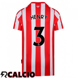 Prima Maglia Brentford FC (HENRY 3) Rosso/Bianco 2021 2022