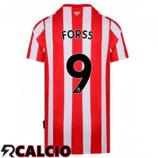 Prima Maglia Brentford FC (FORSS 9) Rosso/Bianco 2021 2022