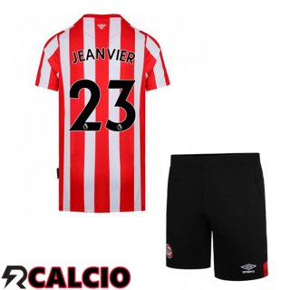 Prima Maglia Brentford FC (JEANVIER 23) Bambino Rosso/Bianco 2021 2022  Prima Maglia Brentford FC (JEANVIER 23) Bambino Rosso/Bianco 2021 2022
