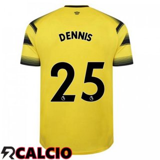 Prima Maglia Watford FC (DENNIS 25) Giallo/Nero 2021 2022