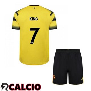 Prima Maglia Watford FC (KING 7) Bambino Giallo/Nero 2021 2022