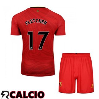 Seconda Maglia Watford FC (FLETCHER 17) Bambino Rosso 2021 2022