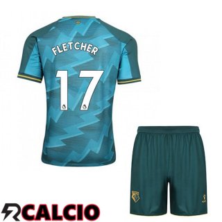 Terza Maglia Watford FC (FLETCHER 17) Bambino Terza Blu 2021 2022
