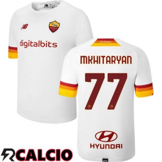 Seconda Maglia AS Roma（MKHITARYAN 77）Bianco 2021/2022
