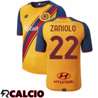 Terza Maglia AS Roma(ZANIOLO 22)Terza Giallo 2021/2022  Terza Maglia AS Roma(ZANIOLO 22)Terza Giallo 2021/2022