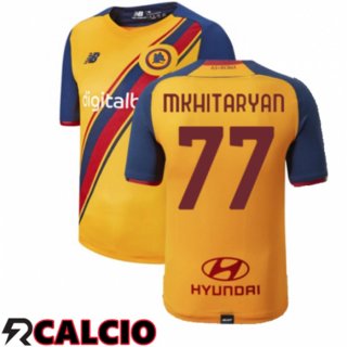 Terza Maglia AS Roma(MKHITARYAN 77)Terza Giallo 2021/2022  Terza Maglia AS Roma(MKHITARYAN 77)Terza Giallo 2021/2022