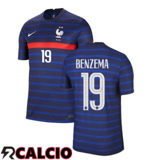 Prima Maglia Nazionale Francia (BENZEMA 19) 2020/2021  Prima Maglia Nazionale Francia (BENZEMA 19) 2020/2021