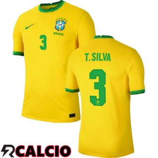 Prima Maglia Nazionale Brasile (T.SILVA 3) 2020/2021