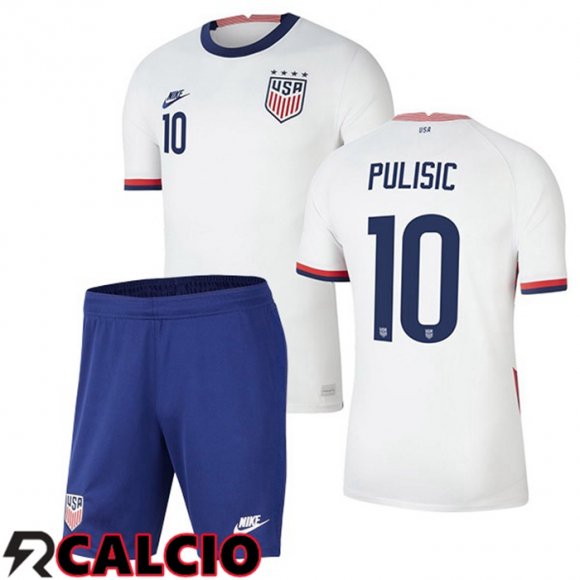 Prima Maglia Nazionale USA (PULISIC 10) Bambino 2020/2021
