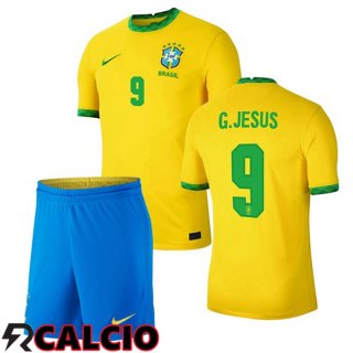 Prima Maglia Nazionale Brasile (G.JESUS 9) Bambino 2020/2021