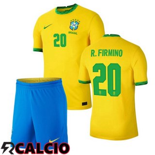Prima Maglia Nazionale Brasile (R.FIRMINO 20) Bambino 2020/2021