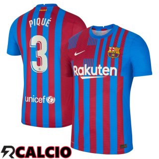 Prima Maglia FC Barcellona (Pique 3) Rosso/Blu 2021/2022