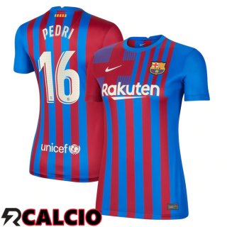 Prima Maglia FC Barcellona (Pedri 16) Donna Rosso/Blu 2021/2022