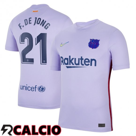 Seconda Maglia FC Barcellona (F. De Jong 21) Viola 2021/2022