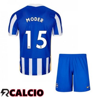Prima Maglia Brentford FC (MODER 15) Bambino Blu/Bianco 2021 2022