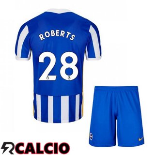 Prima Maglia Brentford FC (ROBERTS 28) Bambino Blu/Bianco 2021 2022