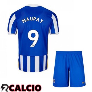 Prima Maglia Brentford FC (MAUPAY 9) Bambino Blu/Bianco 2021 2022