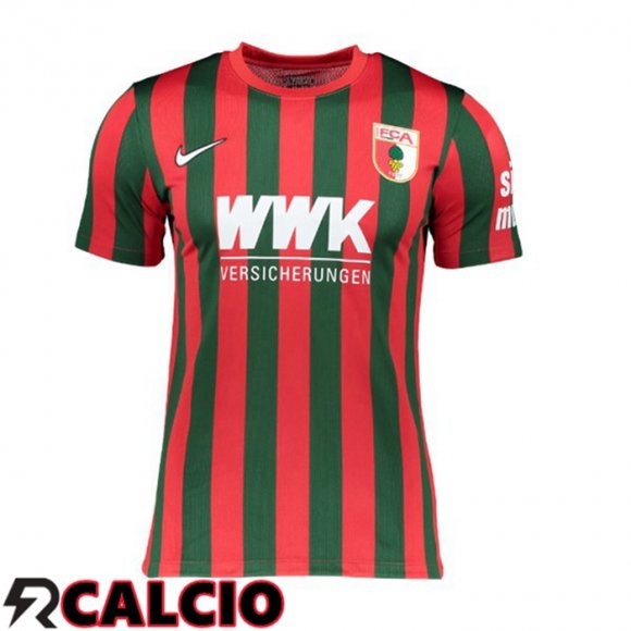 Prima Maglia FC Augsburg Rosso/Verde 2021 2022  Prima Maglia FC Augsburg Rosso/Verde 2021 2022