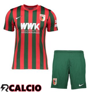 Prima Maglia FC Augsburg Bambino Rosso/Verde 2021 2022