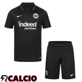 Prima Maglia Eintracht Frankfurt Bambino Nero 2021 2022