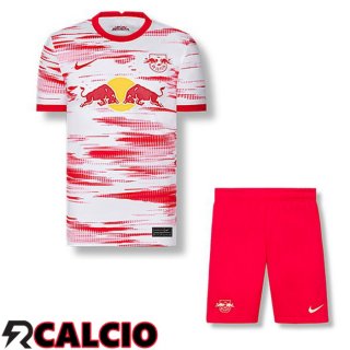 Prima Maglia RB Leipzig Bambino Rosso/Bianco 2021 2022
