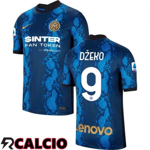 Prima Maglia Inter Milan(DZEKO 9)Blu 2021/2022  Prima Maglia Inter Milan(DZEKO 9)Blu 2021/2022