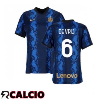 Prima Maglia Inter Milan(DE VRIJ 6)Donna Blu 2021/2022  Prima Maglia Inter Milan(DE VRIJ 6)Donna Blu 2021/2022