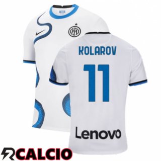 Seconda Maglia Inter Milan（KOLAROV 11）Bianco 2021/2022