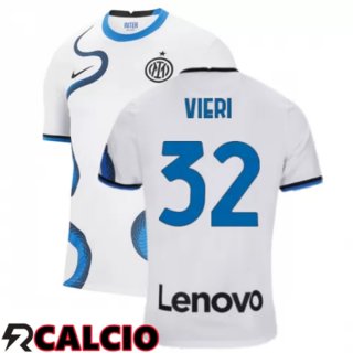 Seconda Maglia Inter Milan(VIERI 32)Bianco 2021/2022  Seconda Maglia Inter Milan(VIERI 32)Bianco 2021/2022