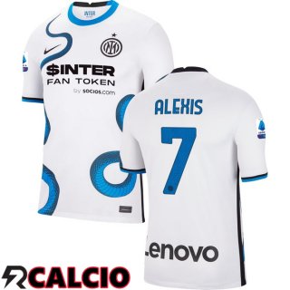Seconda Maglia Inter Milan(ALEXIS 7)Bianco 2021/2022  Seconda Maglia Inter Milan(ALEXIS 7)Bianco 2021/2022