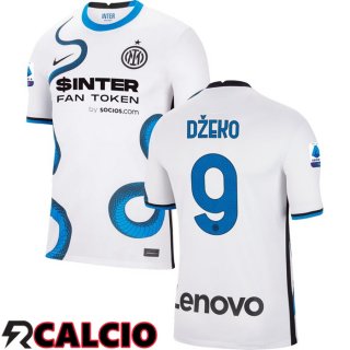Seconda Maglia Inter Milan(DZEKO 9)Bianco 2021/2022  Seconda Maglia Inter Milan(DZEKO 9)Bianco 2021/2022